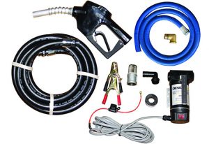 Pump kits with hose and nozzle