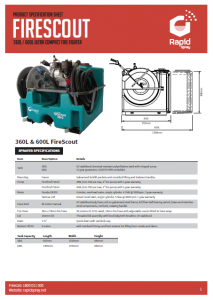 FireScout Specifications