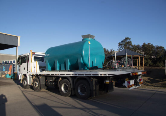 cartage tank on truck