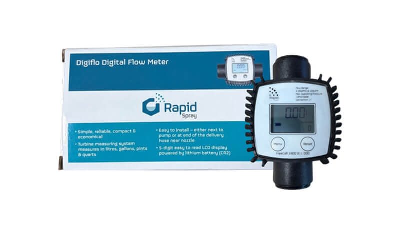 rapid spray digiflo digital flow meter